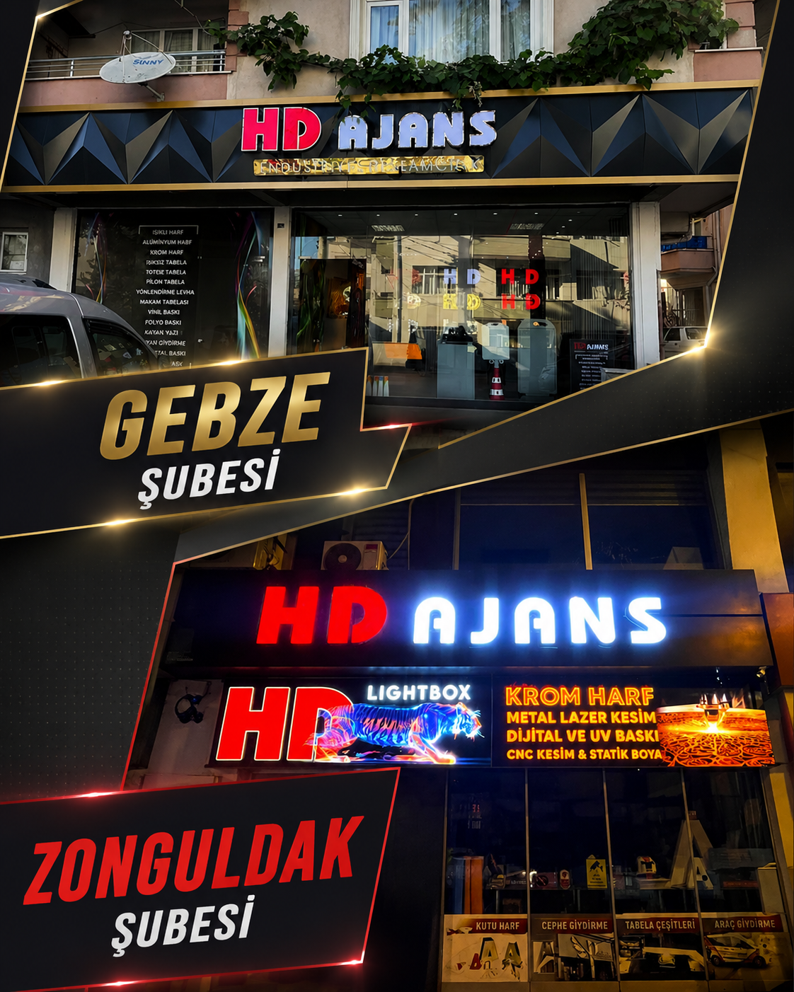 HD Ajans Gebze ve Zonguldak şubeleri