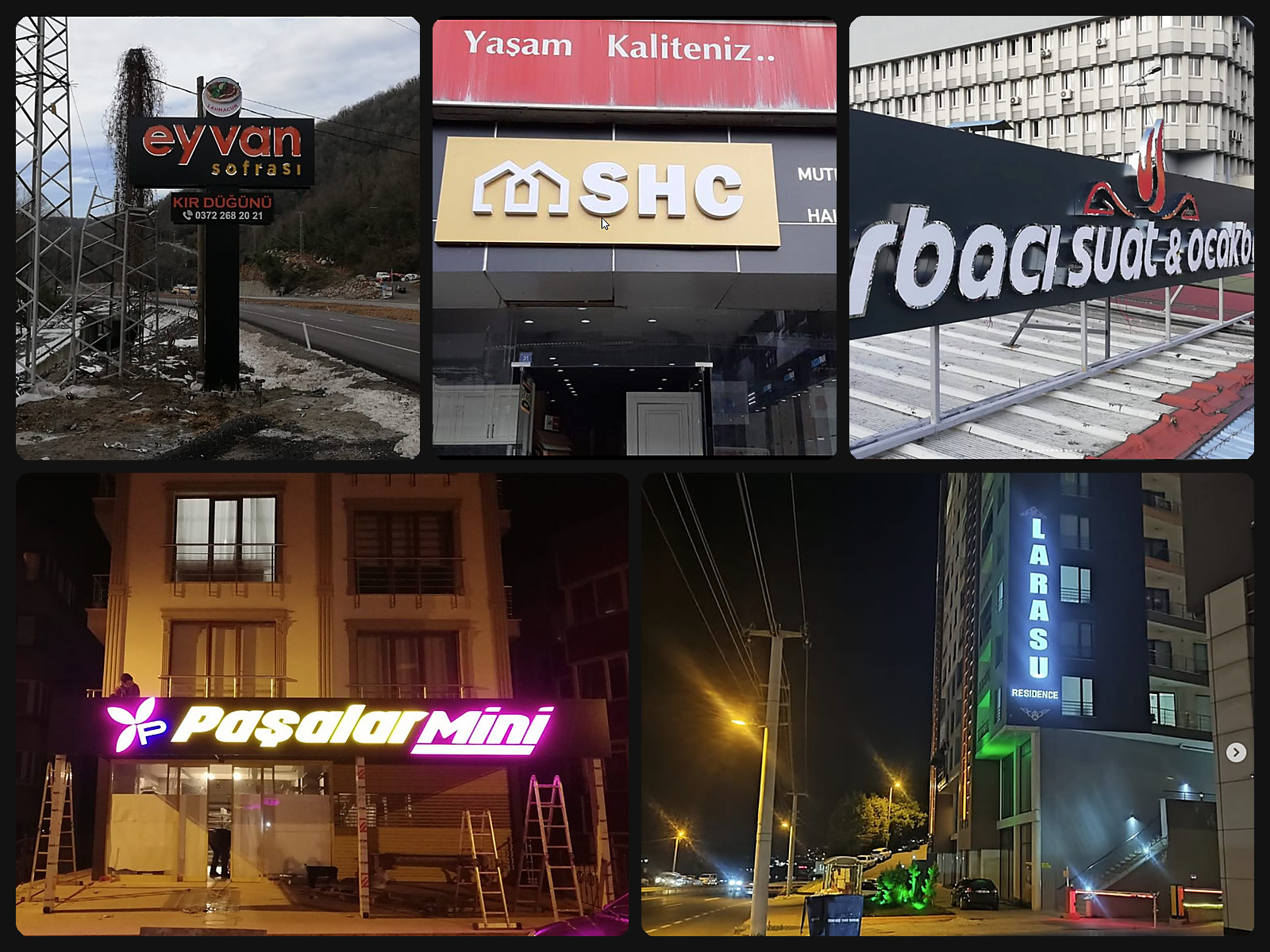 HD Ajans ışıklı tabela çalışmaları